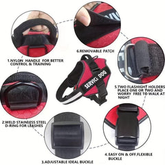 Customized Dog Vest with Padded Handle for Walking Training