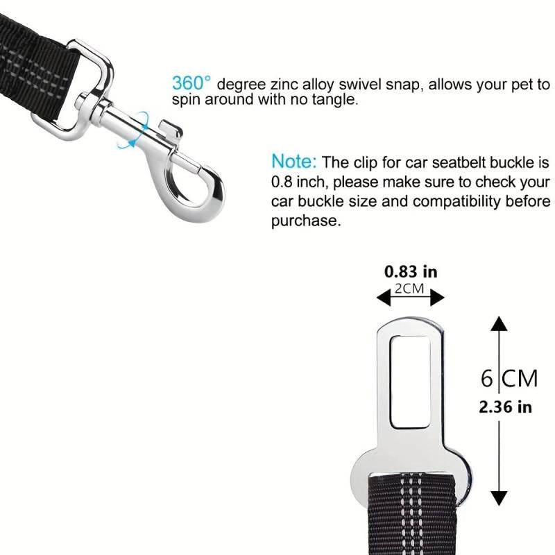 Nylon Dog Seat Belt Car Safety Harness Leash