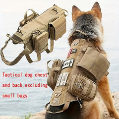 Adjustable Tactical Dog Harness for Training - Outdoor Vest with Handle