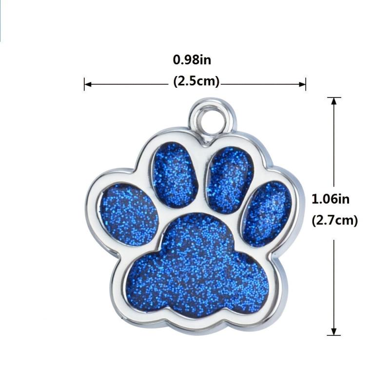 Customizable Dog Paw Shape Engraving Pet ID Tag