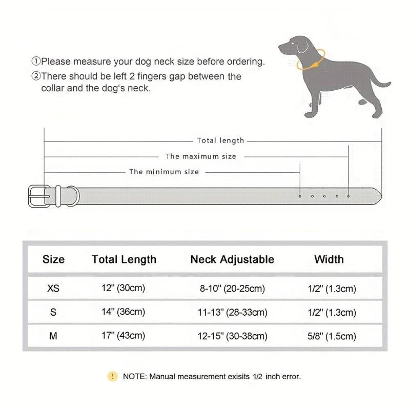 Adjustable Leather Bow Knot Dog Collar for Small Pets