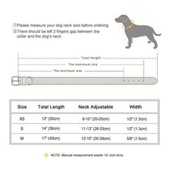 Adjustable Leather Bow Knot Dog Collar for Small Pets