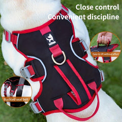 Tactical Dog Harness for Small Medium Large Dogs Soft Handle Anti Breakaway