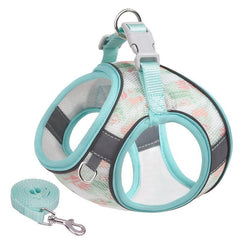 Mesh Reflective Pet Harness Durable Dog Vest Harness With Leash