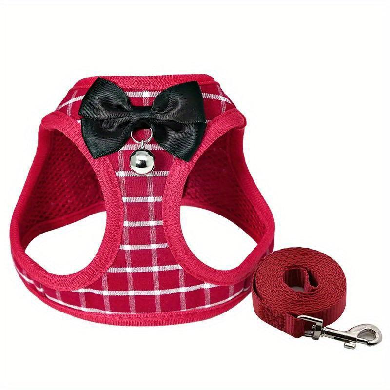 Escape Proof Dog Harness & Leash Set Lightweight Breathable Adjustable