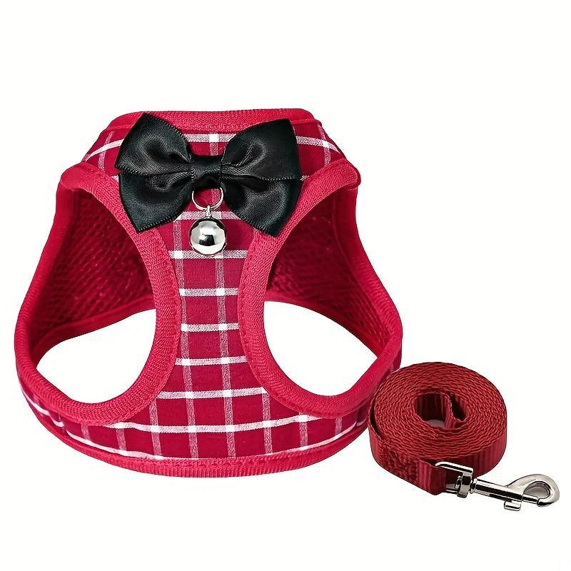 Escape Proof Dog Harness & Leash Set Lightweight Breathable Adjustable