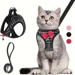 Escape Proof Dog Harness & Leash Set Lightweight Breathable Adjustable