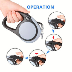 Retractable Dog Leash 16 FT for Medium Large Dogs Up To 44lbs