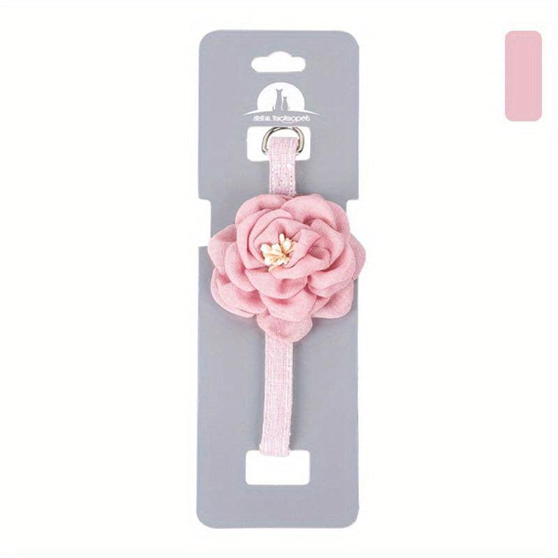 Simulation Camellia Flower Pet Collar Cat Decorative Collar