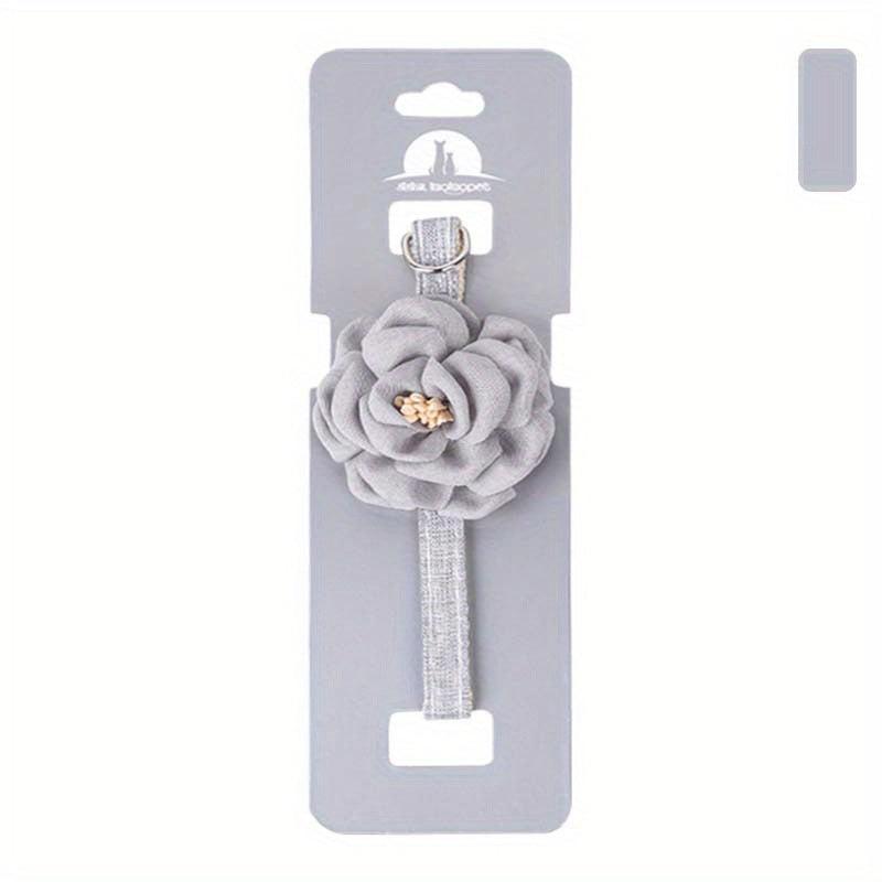 Simulation Camellia Flower Pet Collar Cat Decorative Collar