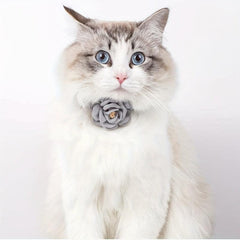 Simulation Camellia Flower Pet Collar Cat Decorative Collar