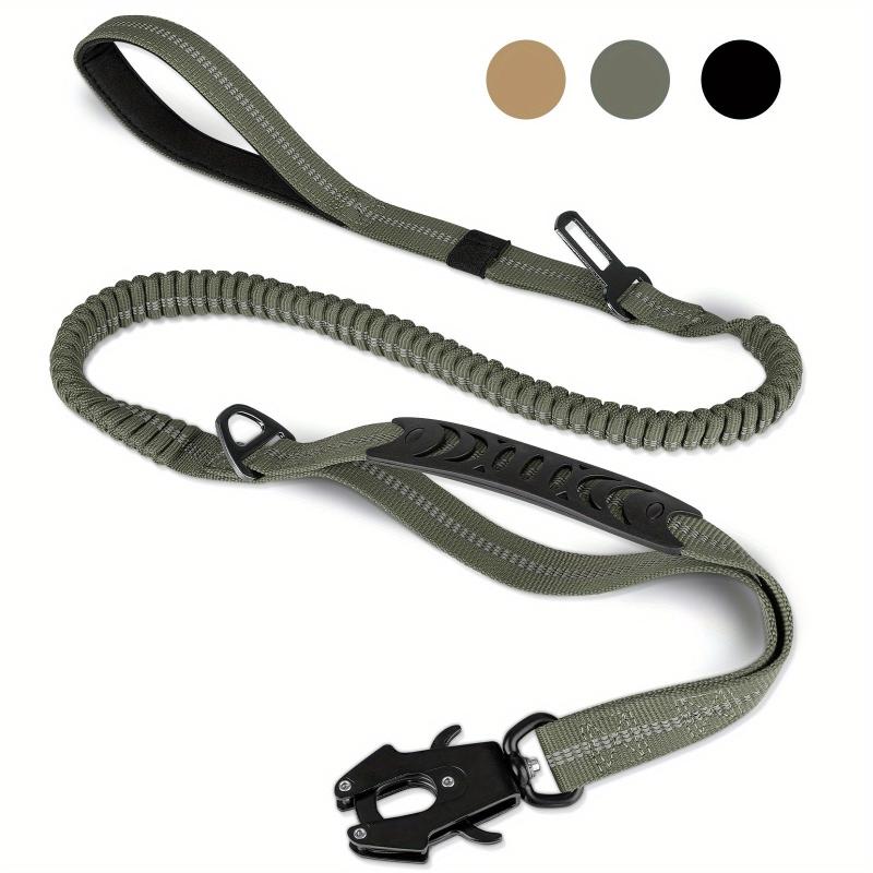 Heavy Duty Tactical Dog Leash 4 6FT Shock Absorbing Bungee Leash