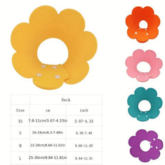 Anti Bite Sunflower Cat Collar - Protects from Scratches and Licking