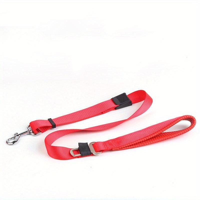 Pet Car Safety Rope Dog Seat Belt Adjustable Retractable Traction