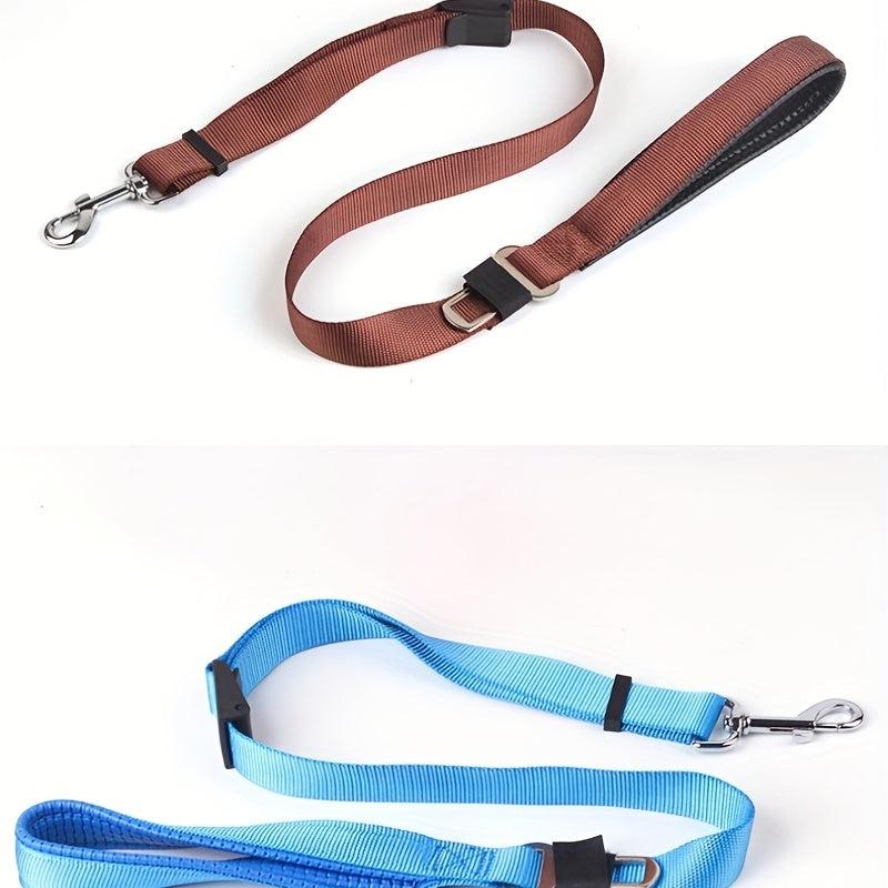Pet Car Safety Rope Dog Seat Belt Adjustable Retractable Traction