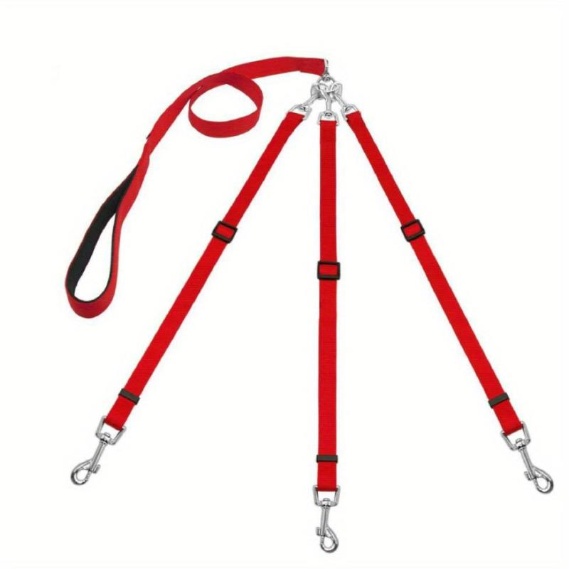 3 in 1 Nylon Dog Leash with Padded Handle for Outdoor Walking