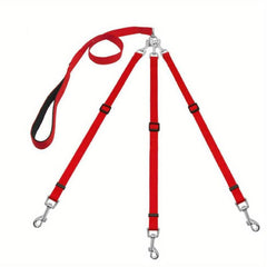 3 in 1 Nylon Dog Leash with Padded Handle for Outdoor Walking
