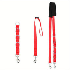 3pc Hands Pet Grooming Leash with D Rings for Small and Medium Dogs and Cats