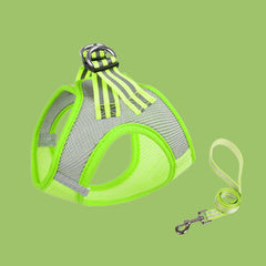 Soft Dog Harness And Leash Set Comfortable Breathable Mesh Dog Harness Vest