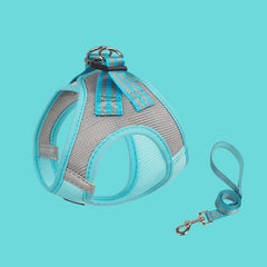 Soft Dog Harness And Leash Set Comfortable Breathable Mesh Dog Harness Vest