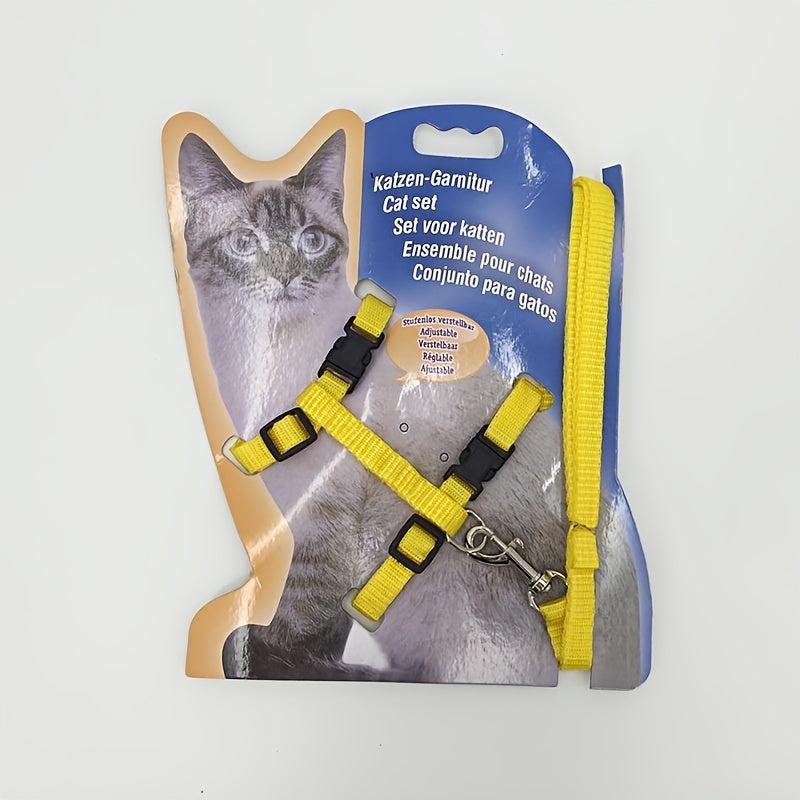 No Pull Cat Harness and Leash Set, Comfortable for Outdoor Walking