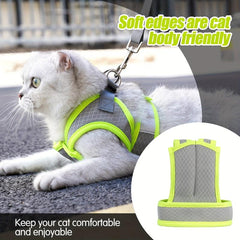 Escape Proof Cat Harness And Leash Adjustable Vest