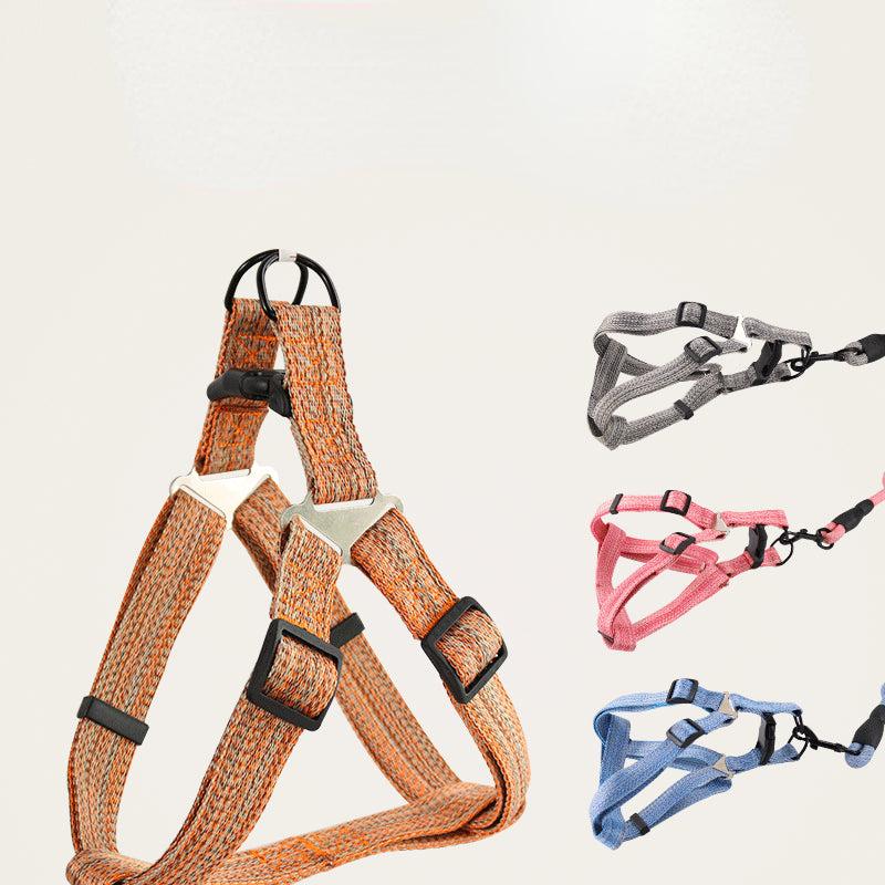 Adjustable Dog Vest Traction Rope Set for Small Medium Large Dog