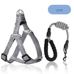 Adjustable Dog Vest Traction Rope Set for Small Medium Large Dog