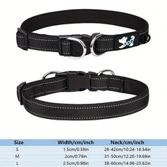 Reflective Dog Collar for Small Medium Large Dogs - Adjustable Nylon Collars