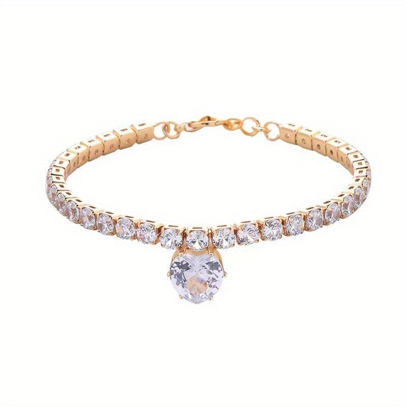 Sparkling Rhinestone Pet Necklace for Cats and Dogs