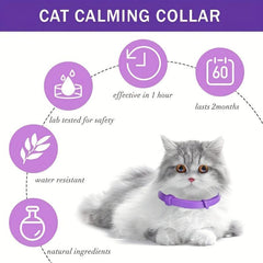 2pcs Pet Calming Collars For Cats & Dogs