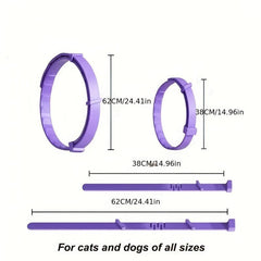 2pcs Pet Calming Collars For Cats & Dogs