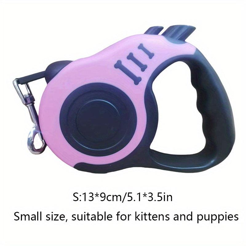 Double Switch Retractable Dog Leash For Dogs Easy Control Leash