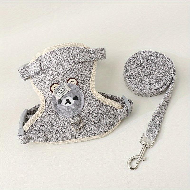 Stylish & Secure Pet Harness & Leash Set for Cats Hamsters Small Animals