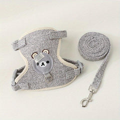 Stylish & Secure Pet Harness & Leash Set for Cats Hamsters Small Animals
