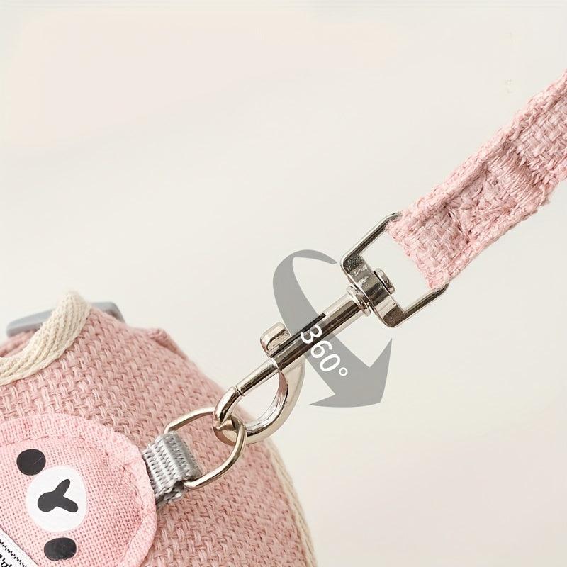 Stylish & Secure Pet Harness & Leash Set for Cats Hamsters Small Animals