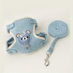 Stylish & Secure Pet Harness & Leash Set for Cats Hamsters Small Animals