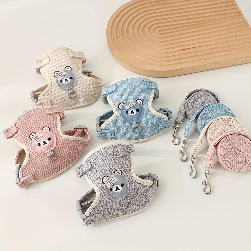 Stylish & Secure Pet Harness & Leash Set for Cats Hamsters Small Animals