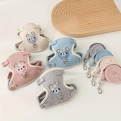 Stylish & Secure Pet Harness & Leash Set for Cats Hamsters Small Animals