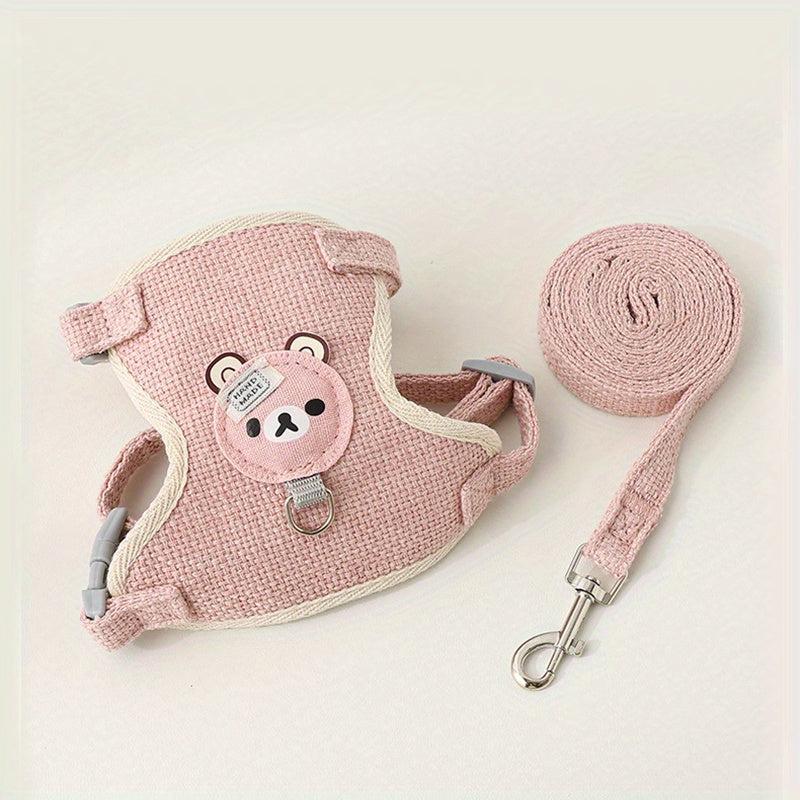 Stylish & Secure Pet Harness & Leash Set for Cats Hamsters Small Animals