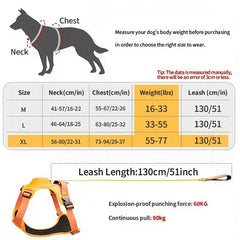 Adjustable Dog Harness & Retractable Leash Combo for Comfortable Walks