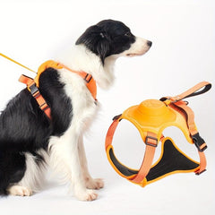 Adjustable Dog Harness & Retractable Leash Combo for Comfortable Walks