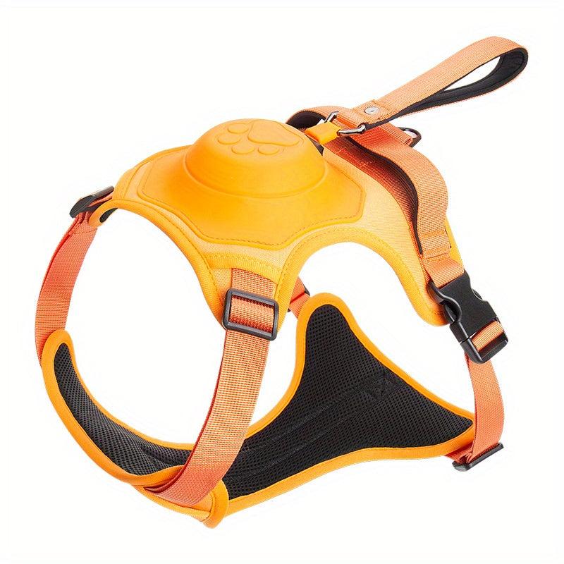 Adjustable Dog Harness & Retractable Leash Combo for Comfortable Walks