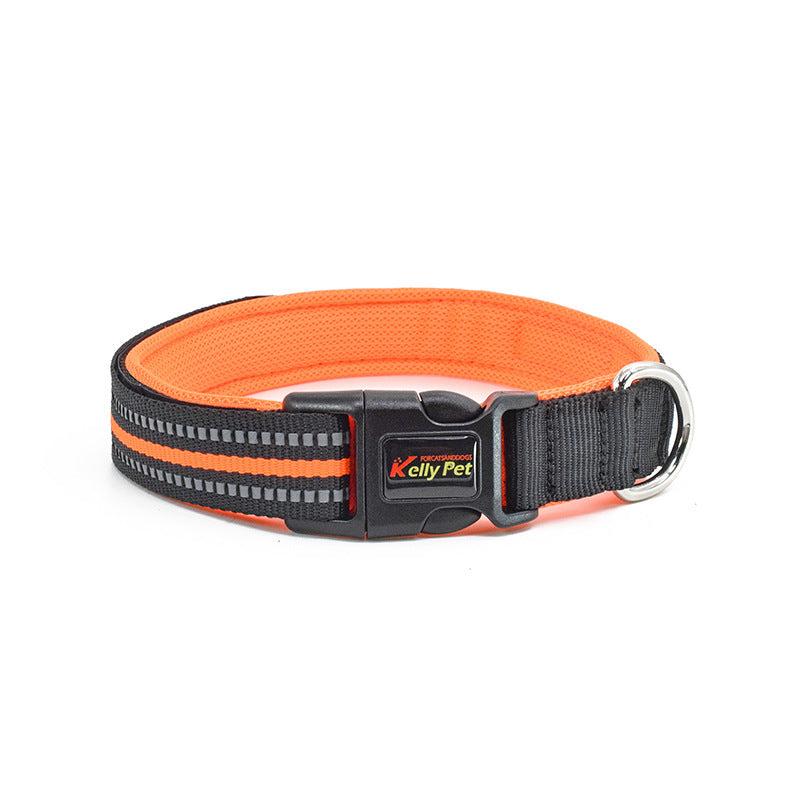 Reflective Dog Collar Breathable Nylon Pet Collar