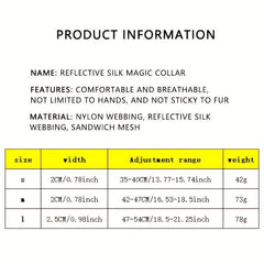 Reflective Dog Collar Breathable Nylon Pet Collar