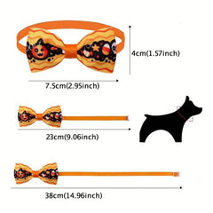 10pcs Adjustable Pet Bow Tie Halloween Costume for Dogs Cats