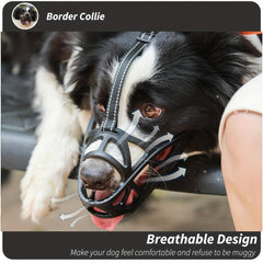 Soft Breathable Dog Basket Muzzle Reflective Design