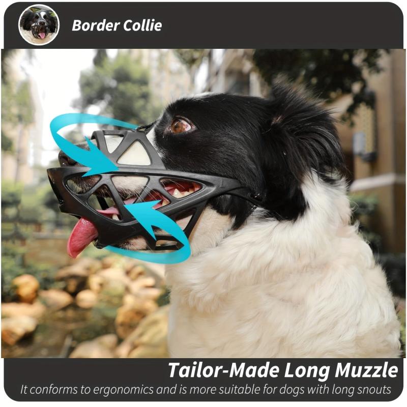 Soft Breathable Dog Basket Muzzle Reflective Design