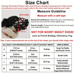 Soft Breathable Dog Basket Muzzle Reflective Design
