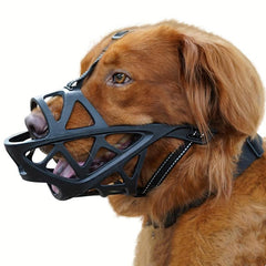 Soft Breathable Dog Basket Muzzle Reflective Design